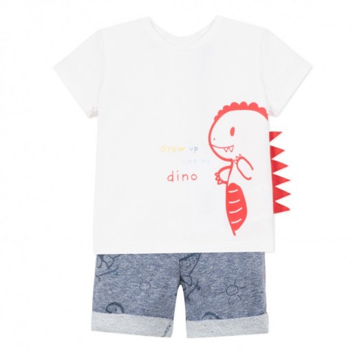 Ensemble Court Dinosaure - 3 POMMES | Boutique Jojo&Co