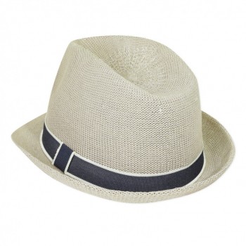 Chapeau Soleil Beige Ruban Marine - 3 POMMES | Boutique Jojo&Co