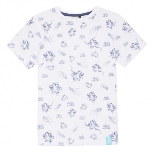 Tee Shirt Blanc Motifs Marins - 3 POMMES | Boutique Jojo&Co Tee Shirt Blanc Motifs Marins - 3 POMMES | Boutique Jojo&Co