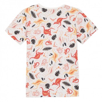 Tee Shirt Blanc Cassé Ethnique - 3 POMMES | Boutique Jojo&Co