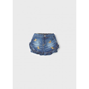 Short jean bébé fille