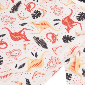 Tee Shirt Blanc Cassé Ethnique - 3 POMMES | Boutique Jojo&Co