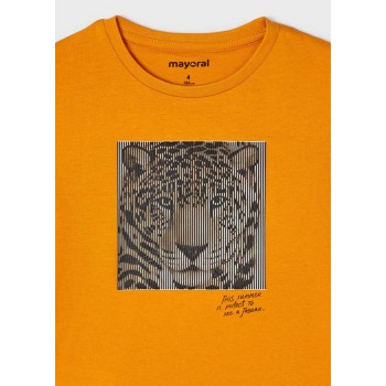 Tee shirt orange garçon - MAYORAL | Boutique Jojo&Co - Antibes