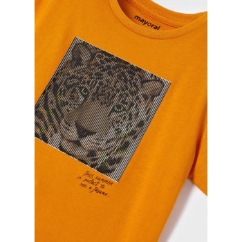 Tee shirt orange garçon - MAYORAL | Boutique Jojo&Co - Antibes