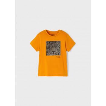 Tee shirt orange garçon - MAYORAL | Boutique Jojo&Co - Antibes