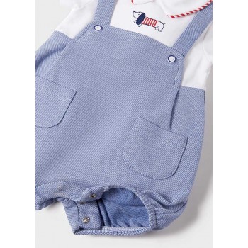 Barboteuse courte bébé garçon  - MAYORAL | Boutique Jojo&Co - Antibes
