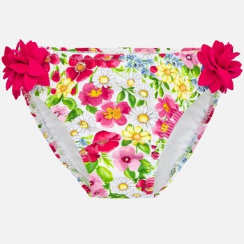 Culotte de Bain fleurs fuchsia