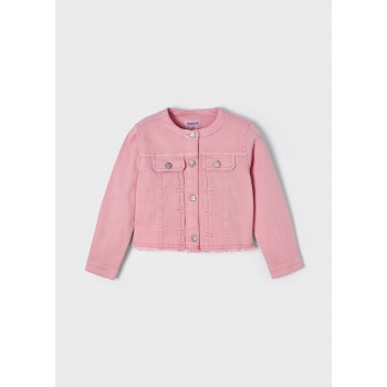 Veste jean rose fille - MAYORAL | Boutique Jojo&Co : Vêtements enfants - Antibes