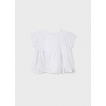 Top blanc fille junior