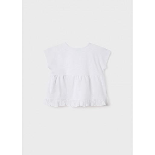 Top blanc fille junior - MAYORAL | Boutique Jojo&Co - Antibes