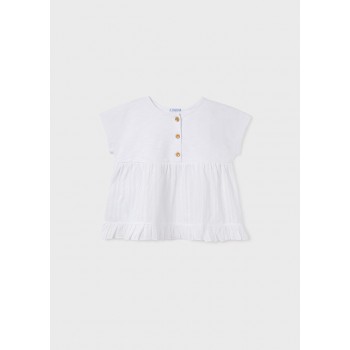 Top blanc fille junior - MAYORAL | Boutique Jojo&Co - Antibes