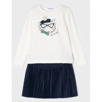 Ensemble tee shirt jupe fille - MAYORAL | Jojo&Co : Vêtements enfants - Antibes