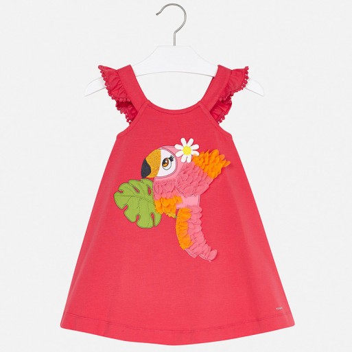 Robe pastèque broderie toucan - MAYORAL | Boutique Jojo&Co Robe pastèque broderie toucan - MAYORAL | Boutique Jojo&Co