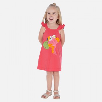 Robe pastèque broderie toucan - MAYORAL | Boutique Jojo&Co