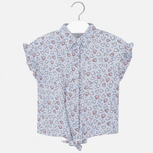 Tunique Bleue Coeurs - MAYORAL | Boutique Jojo&Co Tunique Bleue Coeurs - MAYORAL | Boutique Jojo&Co