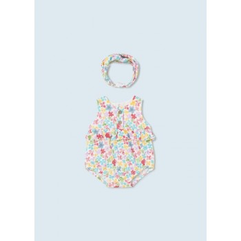 Barboteuse et bandeau floral