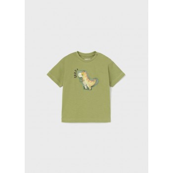 Tee shirt dinosaure vert