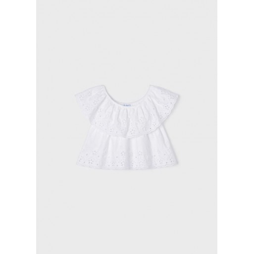 Blouse ajourée - MAYORAL | Jojo&Co : Vêtements enfants - Antibes