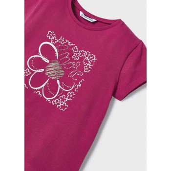 Tee shirt fuschia - MAYORAL | Jojo&Co : Vêtements enfants - Antibes