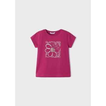 Tee shirt fuschia - MAYORAL | Jojo&Co : Vêtements enfants - Antibes