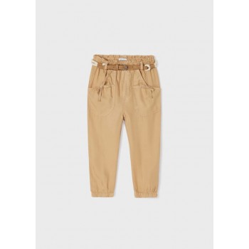 Pantalon fluide noisette