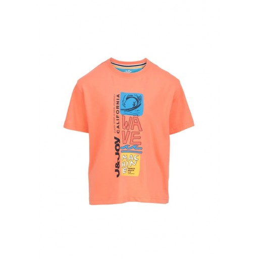 Tee shirt orange JANDJOY  |  Jojo&Co : Vêtements enfants - Antibes