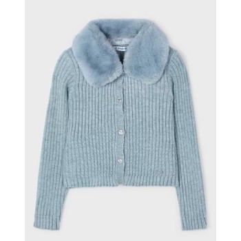 Cardigan bleu fille - MAYORAL | Jojo&Co : Vêtements enfants - Antibes