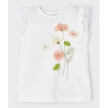 Tee shirt pavots - MAYORAL | Jojo&Co : Vêtements enfants - Antibes