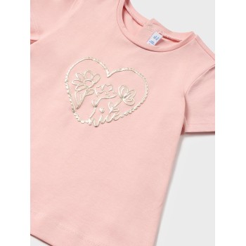 Tee shirt rose bébé - MAYORAL | Boutique Jojo&Co