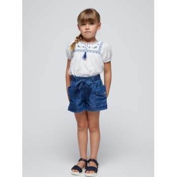 Blouse brodée - MAYORAL | Jojo&Co : Vêtements enfants - Antibes