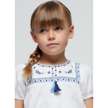 Blouse brodée - MAYORAL | Jojo&Co : Vêtements enfants - Antibes