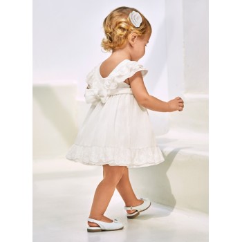 Robe cérémonie  blanche bébé - MAYORAL | Boutique Jojo&Co - Antibes