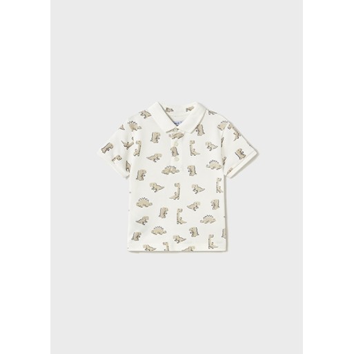 Polo blanc dinosaures garçon - MAYORAL | Boutique Jojo&Co Polo blanc dinosaures garçon - MAYORAL | Boutique Jojo&Co