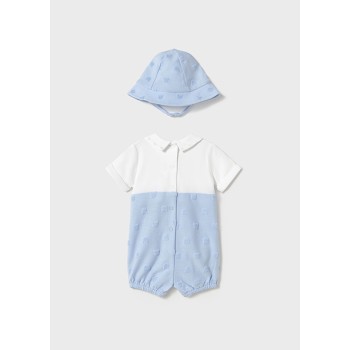 Ensemble barboteuse chapeau boy - MAYORAL | Boutique Jojo&Co