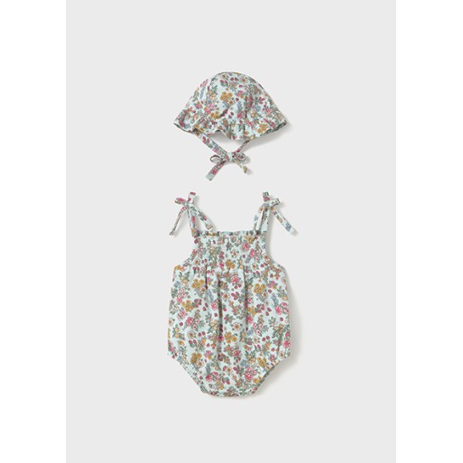Ensemble barboteuse et chapeau fille - MAYORAL | Boutique Jojo&Co Ensemble barboteuse et chapeau fille - MAYORAL | Boutique Jojo&Co