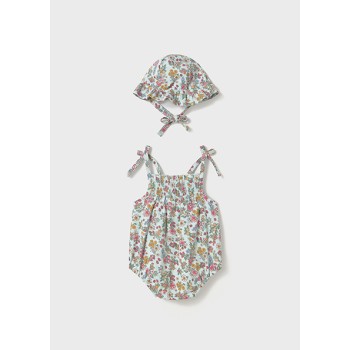 Ensemble barboteuse et chapeau fille - MAYORAL | Boutique Jojo&Co