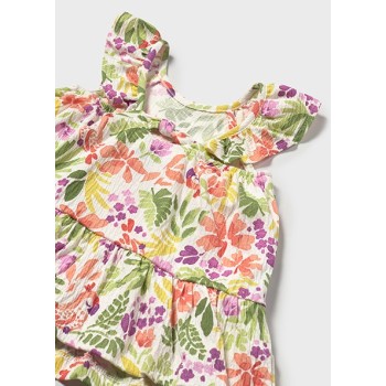 Robe fleurs et perroquets - MAYORAL | Boutique Jojo&Co - Antibes