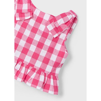 Top vichy rose - MAYORAL | Jojo&Co : Vêtements enfants - Antibes