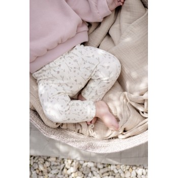 Leggings blanc fleurs bébé - LEVV | Boutique Jojo&Co - Antibes