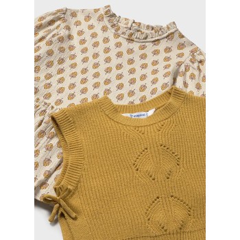 Robe avec gilet bébé - MAYORAL | Jojo&Co : Vêtements enfants - Antibes