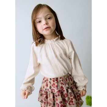 Chemisier ajouré fille - MAYORAL | Jojo&Co : Vêtements enfants - Antibes
