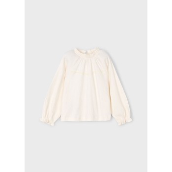 Chemisier ajouré fille - MAYORAL | Jojo&Co : Vêtements enfants - Antibes