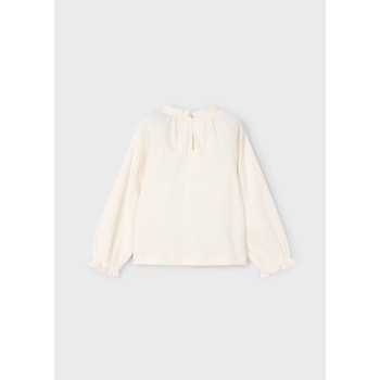 Chemisier ajouré fille - MAYORAL | Jojo&Co : Vêtements enfants - Antibes