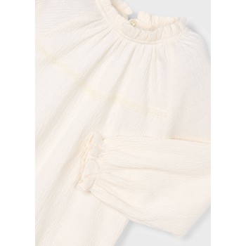 Chemisier ajouré fille - MAYORAL | Jojo&Co : Vêtements enfants - Antibes