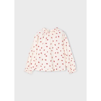 Chemisier fraises fille - MAYORAL | Jojo&Co : Vêtements enfants - Antibes