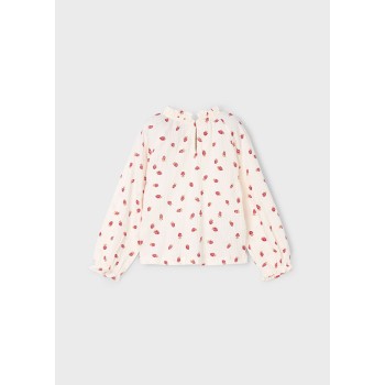 Chemisier fraises fille - MAYORAL | Jojo&Co : Vêtements enfants - Antibes