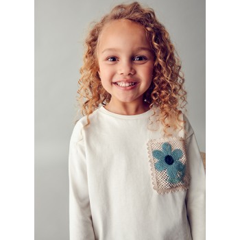 Tee shirt marguerite - MAYORAL |  Jojo&Co : Vêtements enfants - Antibes