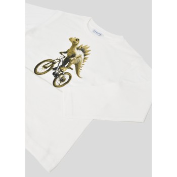 Tee shirt dinosaure à vélo - MAYORAL | Boutique Jojo&Co