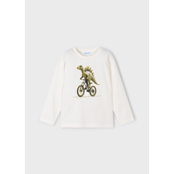 Tee shirt dinosaure à vélo - MAYORAL | Boutique Jojo&Co