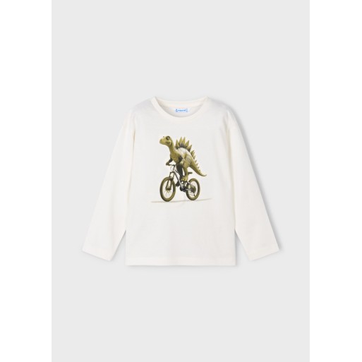 Tee shirt dinosaure à vélo - MAYORAL | Boutique Jojo&Co